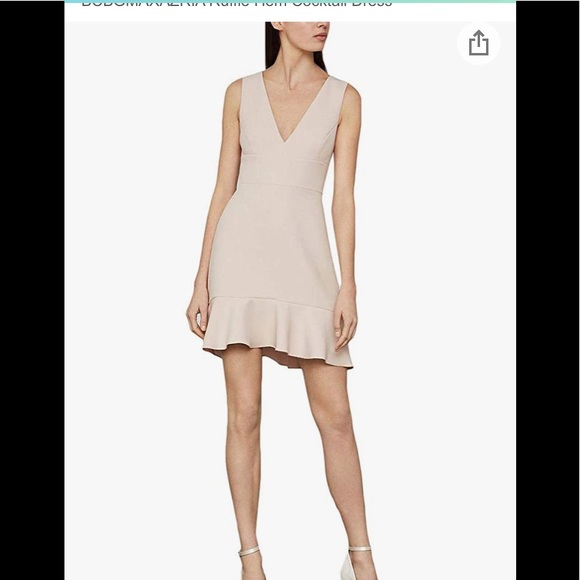BCBGMAXAZRIA Ruffle Hem Cocktail Dress - Picture 4 of 6